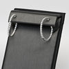 New 2.05ctw Diamond F VS Lab Grown IGI 14k White Gold Inside Out Hoop Earrings