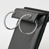 New 2.05ctw Diamond F VS Lab Grown IGI 14k White Gold Inside Out Hoop Earrings