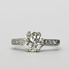 Art Deco 1.91ctw Old European Cut Diamond Platinum Engagement Ring w GIA