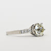 Art Deco 1.91ctw Old European Cut Diamond Platinum Engagement Ring w GIA