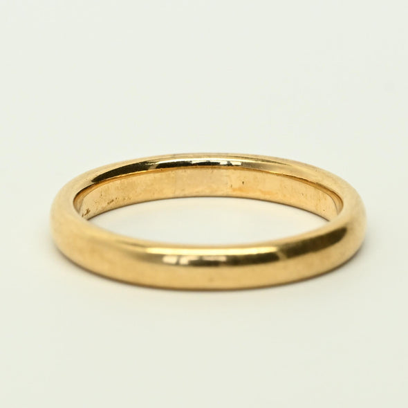 Antique 18k Yellow Gold Comfort Fit 3.25mm Band Wedding Ring
