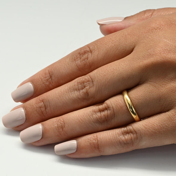 Antique 18k Yellow Gold Comfort Fit 3.25mm Band Wedding Ring