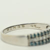 0.50ctw White & Blue Diamond 14k White Gold Band