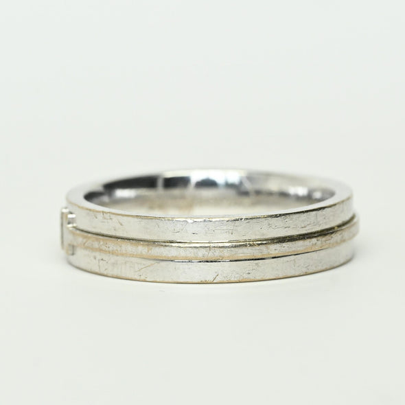 Tiffany T 18k White Gold Band sz 11.5