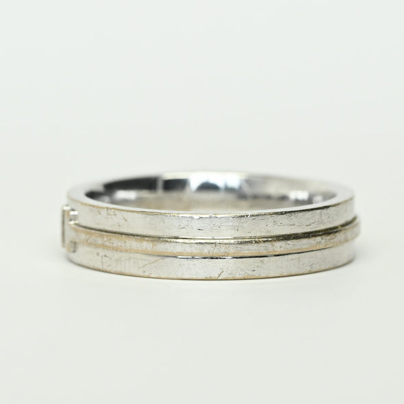 Tiffany T 18k White Gold Band sz 11.5