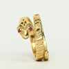 Vintage Snake Coil Band 14k Yellow Gold Ring