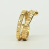 Vintage Snake Coil Band 14k Yellow Gold Ring