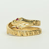 Vintage Snake Coil Band 14k Yellow Gold Ring
