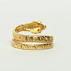 Vintage Snake Coil Band 14k Yellow Gold Ring