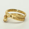 Vintage Snake Coil Band 14k Yellow Gold Ring