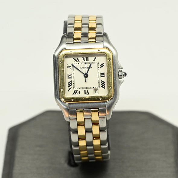 Cartier Panthère 1100 Gold and Stainless Steel Black Dial Watch