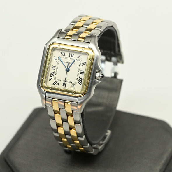 Cartier Panthère 1100 Gold and Stainless Steel Black Dial Watch