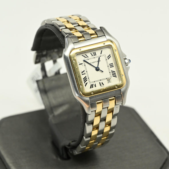 Cartier Panthère 1100 Gold and Stainless Steel Black Dial Watch