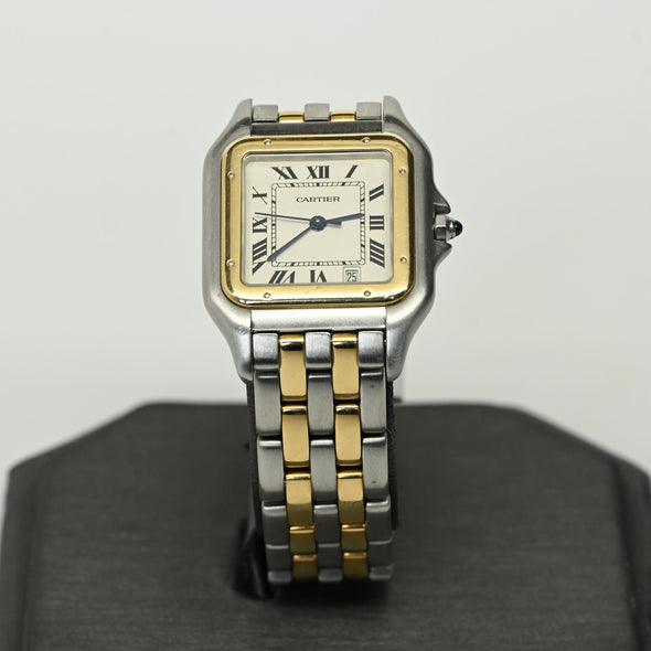 Cartier Panthère 1100 Gold and Stainless Steel Black Dial Watch