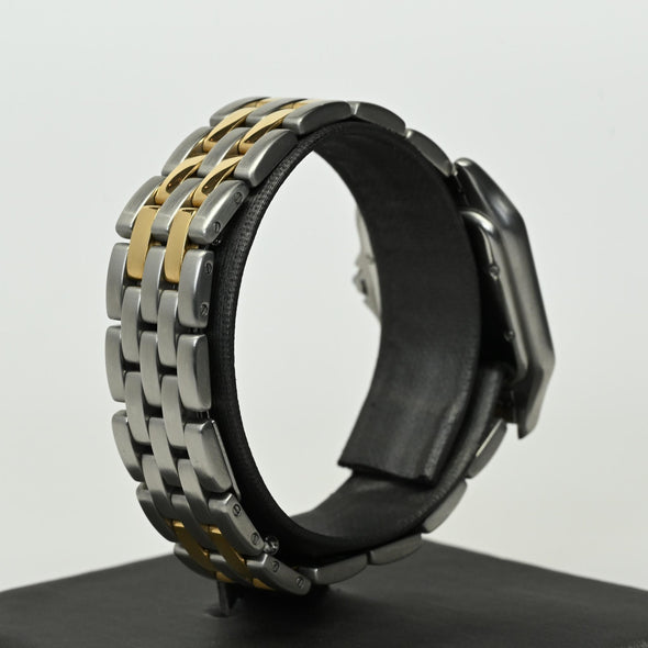 Cartier Panthère 1100 Gold and Stainless Steel Black Dial Watch