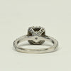 1.98ctw Princess Cut Diamond Halo 14k White Gold Engagement Ring