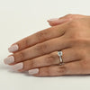 1.03ct Round Lab Grown Diamond 14k White Gold Solitaire Ring w IGI