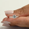 1.03ct Round Lab Grown Diamond 14k White Gold Solitaire Ring w IGI