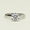 1.32ct E VS Round Lab Grown Diamond 14K White Gold Solitaire With IGI