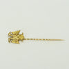 Two Headed Eagle 14k Gold Stick Pin