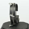 Vintage Italian Designer Diamond Travel Motif 18k White Gold Charm Bracelet