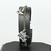 Vintage Italian Designer Diamond Travel Motif 18k White Gold Charm Bracelet