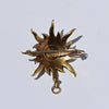 Victorian Sunburst Seed Pearl Converter Pendant Brooch