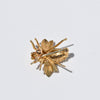 Diamond Bee 14k Yellow Gold Brooch