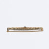 Yogo Gulch Montana Blue Sapphire Filigree 14k Yellow Gold Bar Brooch