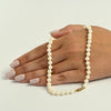 Cultured Pearl 16" Collar Length Necklace 14k Yellow Gold Clasp