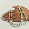 Jade and 14k Gold Bead 28" Endless Necklace