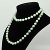 Jade and 14k Gold Bead 28" Endless Necklace