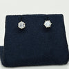 0.74cttw 3/4 Natural Diamond Round Brilliant 14k White Gold Stud Earrings