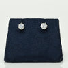 0.74cttw 3/4 Natural Diamond Round Brilliant 14k White Gold Stud Earrings