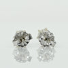 0.74cttw 3/4 Natural Diamond Round Brilliant 14k White Gold Stud Earrings