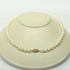 Cultured Pearl 17" Collar Length Necklace 14k Yellow Gold Clasp