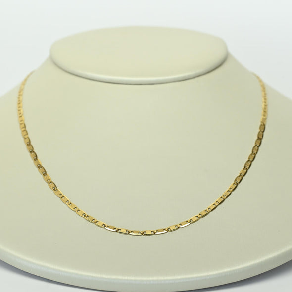 Valentino Flat Mariner Anchor Link 20" 18k Yellow Gold Necklace