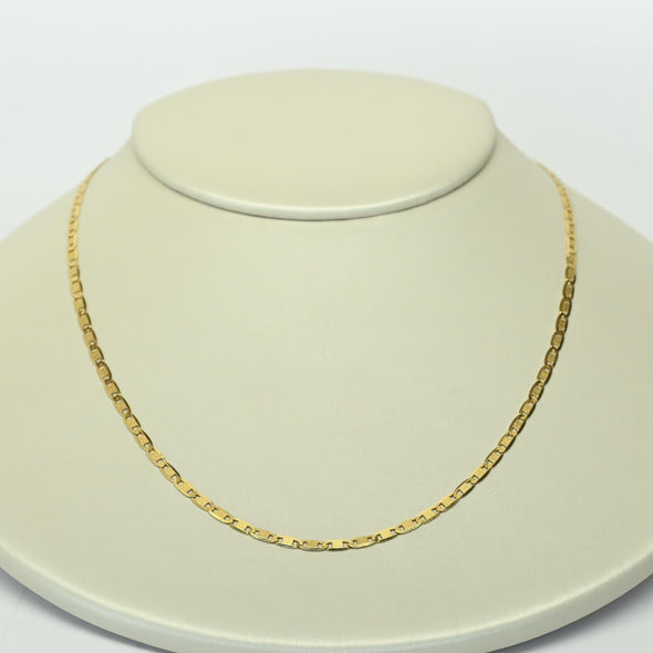 Valentino Flat Mariner Anchor Link 20" 18k Yellow Gold Necklace