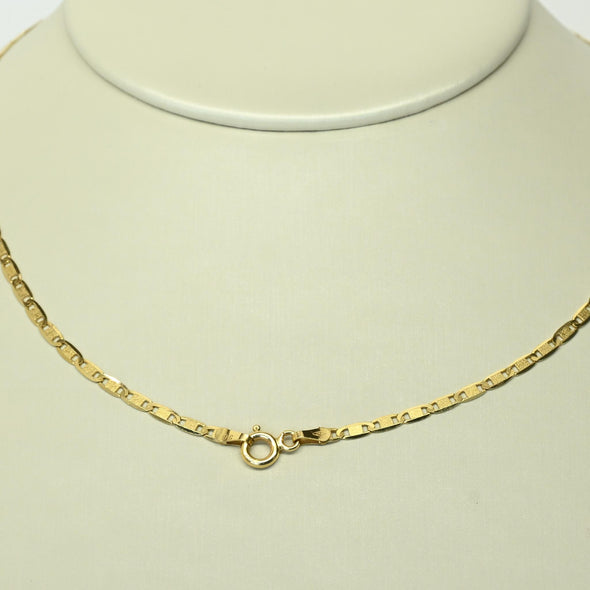 Valentino Flat Mariner Anchor Link 20" 18k Yellow Gold Necklace