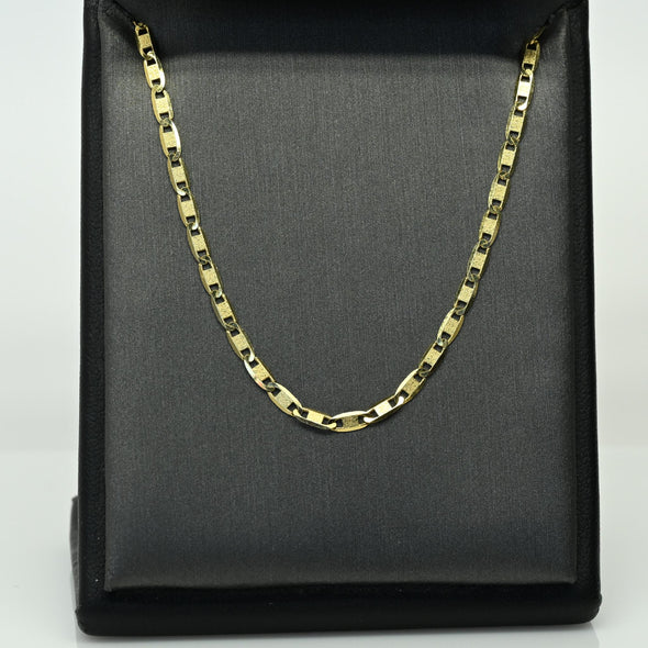 Valentino Flat Mariner Anchor Link 20" 18k Yellow Gold Necklace