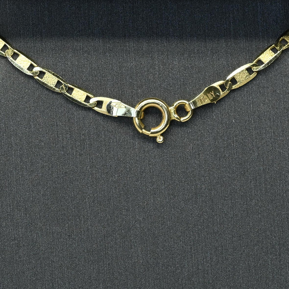 Valentino Flat Mariner Anchor Link 20" 18k Yellow Gold Necklace
