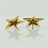Tiffany Co. Vintage Star 18k Yellow Gold Earrings 1983