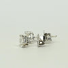 0.67cttw Natural Diamond Round Brilliant 14k White Gold Martini Stud Earrings