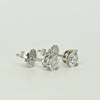 0.67cttw Natural Diamond Round Brilliant 14k White Gold Martini Stud Earrings