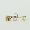 0.57ctw Round Brilliant Diamond Studs 14k Yellow Gold Earrings