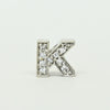 Diamond "K" 14k White Gold Pendant