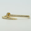 Cartier Juste un Clou Diamond Pave 18k Yellow Gold Nail Bracelet w Box Gift Bag