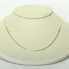 Square Snake Chain 18" 1mm 14K Yellow Gold Pendant Necklace