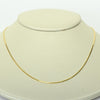 Square Snake Chain 18" 1mm 14K Yellow Gold Pendant Necklace