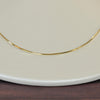 Square Snake Chain 18" 1mm 14K Yellow Gold Pendant Necklace